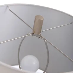 Diamond Textured Glass Table Lamp With Brushed Steel Base Gray - StyleCraft -Floor Lamps Store GUEST 7f70e2b5 aaff 4848 86c7 37015847b762