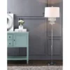 61" Crystal/Metal Abigail Floor Lamp (Includes LED Light Bulb) Silver - JONATHAN Y
