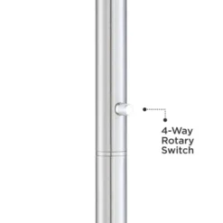 Possini Euro Design Meridian Light Blaster Modern Torchiere Floor Lamp 72" Tall Brushed Nickel LED Frosted Glass Shade For Living Room Bedroom Office -Floor Lamps Store GUEST 86d3e492 d91f 458d 8a1e 61e18cd59934