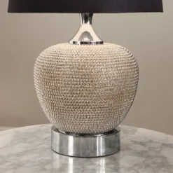 Celina Beaded Table Lamp Silver - Abbyson Living -Floor Lamps Store GUEST 87222552 d507 486e ad7f 650d535c3a3e