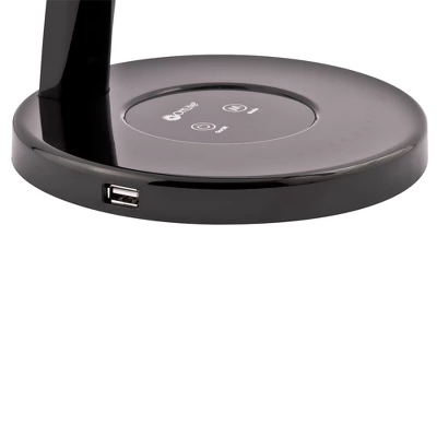 13" Cobra Desk With USB Desk Lamp Black (Includes LED Light Bulb) - OttLite 2 13" Cobra Desk With USB Desk Lamp Black (Includes LED Light Bulb) - OttLite - Image 2
