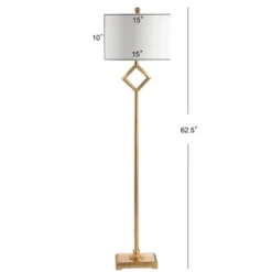 62.5" Metal Juno Floor Lamp (Includes LED Light Bulb) Gold - JONATHAN Y 5 62.5" Metal Juno Floor Lamp (Includes LED Light Bulb) Gold - JONATHAN Y -Floor Lamps Store GUEST 897041d0 6ed4 41f0 95ec 6978a3069da9