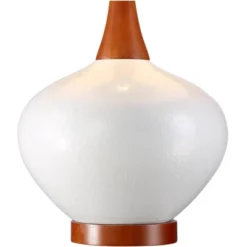 360 Lighting Brice Modern Mid Century Accent Table Lamp 23" High Ivory Ceramic Wood Neck Off White Drum Shade For Bedroom Living Room Bedside Office 10 360 Lighting Brice Modern Mid Century Accent Table Lamp 23" High Ivory Ceramic Wood Neck Off White Drum Shade For Bedroom Living Room Bedside Office -Floor Lamps Store GUEST 8aa88849 cc3b 4fbb bdeb d4785430dc77