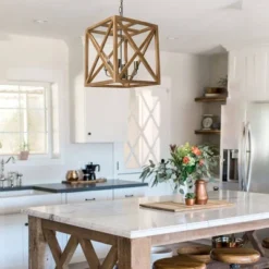 Metal/Wood Chandelier Natural Brown - Storied Home 15 Metal/Wood Chandelier Natural Brown - Storied Home -Floor Lamps Store GUEST 8c16d1e1 ce79 4c06 8cc7 f4a1a9e0c927