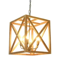 Metal/Wood Chandelier Natural Brown - Storied Home 20 Metal/Wood Chandelier Natural Brown - Storied Home -Floor Lamps Store GUEST 8ce3c682 249c 49e1 8068 4b5b414b2205