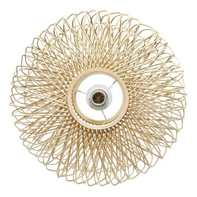 Circular Rattan Pendant Light Beige - Lalia Home 8 Circular Rattan Pendant Light Beige - Lalia Home - Image 8