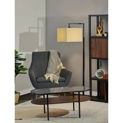 Richard Floor Lamp Black - Adesso 1 Richard Floor Lamp Black - Adesso