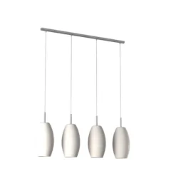 Batista 1 Multi Light Pendant Ceiling Light 39.5 " Matte Nickel - Eglo -Floor Lamps Store GUEST 97d87445 10bb 4634 b198 8a68cf614153