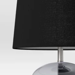 Smoked Glass Table Lamp Black (Includes LED Light Bulb) - Threshold™ -Floor Lamps Store GUEST 98601f77 85c9 4f8f 8da7 81ac1ada24e3