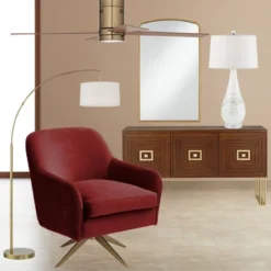 360 Lighting Cora Modern Arc Floor Lamp Standing 72" Tall Brass Metal White Linen Drum Shade Decor For Living Room Reading Bedroom Office House Home 15 360 Lighting Cora Modern Arc Floor Lamp Standing 72" Tall Brass Metal White Linen Drum Shade Decor For Living Room Reading Bedroom Office House Home -Floor Lamps Store GUEST 9ec85431 f9ee 46be b87d 617279ba7834