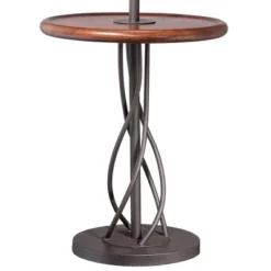 Franklin Iron Works Industrial Floor Lamps 63.5" Tall Set Of 2 With Tray Table Dark Rust Iron Twist Base Wood Linen Shades Living Room House 6 Franklin Iron Works Industrial Floor Lamps 63.5" Tall Set Of 2 With Tray Table Dark Rust Iron Twist Base Wood Linen Shades Living Room House -Floor Lamps Store GUEST a11fd1b1 7e25 4fa6 b941 cbea9211d906