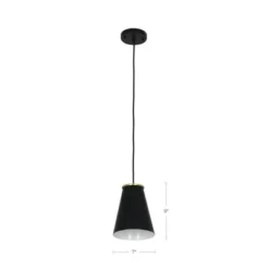 10.38" Metal Pendant Ceiling Light Black - Cresswell Lighting -Floor Lamps Store GUEST a268bf57 c47b 4faa adab ca6fd3805340