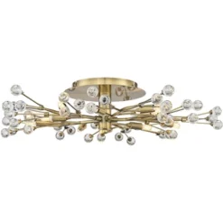 Possini Euro Design Ceiling Light Semi Flush Mount Fixture LED Brass 27 1/2" Wide 10-Light Crystal Berry For Living Room 10 Possini Euro Design Ceiling Light Semi Flush Mount Fixture LED Brass 27 1/2" Wide 10-Light Crystal Berry For Living Room -Floor Lamps Store GUEST a39380e4 f2df 4e18 8b1c 062c72465b59