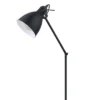 1-Light Priddy Floor Lamp With Interior Shade Black - EGLO