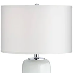 Possini Euro Design Modern Table Lamp With USB Charging Port And Nightlight LED 25" High Blue Art Glass White Shade For Bedroom Desk (Color May Vary) 10 Possini Euro Design Modern Table Lamp With USB Charging Port And Nightlight LED 25" High Blue Art Glass White Shade For Bedroom Desk (Color May Vary) -Floor Lamps Store GUEST abb5061a 370a 41ff 8cef 7b6df6160770