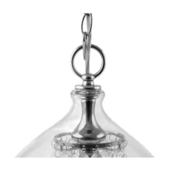 11.75" Faceted Crystal Glass Hanging Pendant - River Of Goods -Floor Lamps Store GUEST af424e62 e3be 425e 87f1 51b6bfb84f58