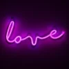 Amped Co 16" X 7” LED Neon Light Indoor Wall Sign With Line Switch, Magenta