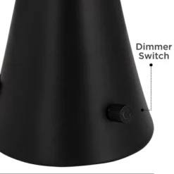 360 Lighting Karl Modern Table Lamps 28 1/4" Tall Set Of 2 Black Metal With USB And AC Power Outlet In Base White Drum Shade For Bedroom Living Room -Floor Lamps Store GUEST ba726f33 1b71 4a7b b9f5 fbc87490b5eb