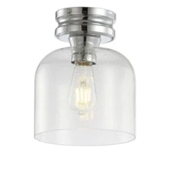7.75" Metal/Glass Domenic Flush Mount (Includes Energy Efficient Light Bulb) - JONATHAN Y 11 7.75" Metal/Glass Domenic Flush Mount (Includes Energy Efficient Light Bulb) - JONATHAN Y -Floor Lamps Store GUEST bb379ee5 89b6 49c7 9d7b a567004aff17