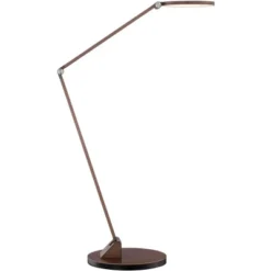 Possini Euro Design Magnum Modern Desk Lamp 36" Tall French Bronze Brown Metal LED Adjustable For Bedroom Living Room Bedside Nightstand Office House -Floor Lamps Store GUEST bb94f1d1 7041 4f41 8d3d d5f6e1b52719