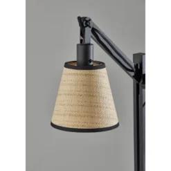 Walden Table Lamp Metal/Wood Black - Adesso -Floor Lamps Store GUEST c051c9c6 5faf 45bc 946a e0879731ee87