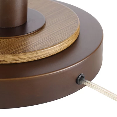 Franklin Iron Works Folia Rustic Industrial Floor Lamp 66" Tall Oil Rubbed Bronze Vine Linen Tapering Cone Shade For Living Room Bedroom House Home 5 Franklin Iron Works Folia Rustic Industrial Floor Lamp 66" Tall Oil Rubbed Bronze Vine Linen Tapering Cone Shade For Living Room Bedroom House Home - Image 5