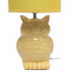12.8" Contemporary Ceramic Owl Bedside Table Lamp With Matching Fabric Shade Yellow - Simple Designs 16 12.8" Contemporary Ceramic Owl Bedside Table Lamp With Matching Fabric Shade Yellow - Simple Designs -Floor Lamps Store GUEST c38a4981 9618 467d b0f0 a4ce7d82c765