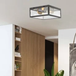 12" LED 2-Light Iron/Glass Pendant Oil Rubbed Bronze/Brass - JONATHAN Y -Floor Lamps Store GUEST c5ec0672 eaae 4d13 901c a20084d5a26d