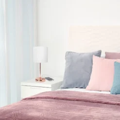 19.5" Bedside USB Port Feature Metal Table Desk Lamp Rose Gold With White Fabric Shade - Creekwood Home 13 19.5" Bedside USB Port Feature Metal Table Desk Lamp Rose Gold With White Fabric Shade - Creekwood Home -Floor Lamps Store GUEST c82f919d 0481 40f4 9b67 e4d1f9e1c156