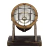 11" Vintage Reflections Rustic Iron Tripod Spotlight (Includes LED Light Bulb) - Olivia & May