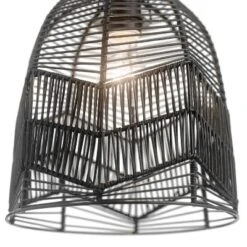 10" 1-Light Zola Pendant Rattan Black - River Of Goods -Floor Lamps Store GUEST c9f8bb8f 44ff 4d90 ac6c c8f62e087061