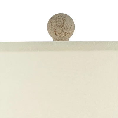 John Timberland Austin 28" Tall Jug Southwest Farmhouse Rustic Table Lamps Set Of 2 Sand Toned Ridged Finish Cream Shade Living Room Bedroom Bedside 2 John Timberland Austin 28" Tall Jug Southwest Farmhouse Rustic Table Lamps Set Of 2 Sand Toned Ridged Finish Cream Shade Living Room Bedroom Bedside - Image 2