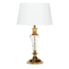 27" X 15" Glam Glass Table Lamp Gold - Olivia & May