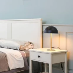 15" Luna Desk Lamp With Brass Accents Matte Black - Globe Electric -Floor Lamps Store GUEST d0f56f14 f01d 4303 8e01 65ad0c4032dc