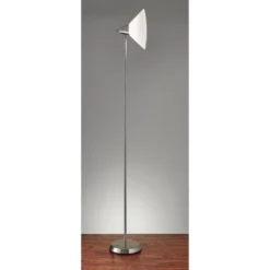 Swivel Torchiere Brushed Steel - Adesso -Floor Lamps Store GUEST d2a3b7dc f0ca 4e2b af98 93ff58b89f71