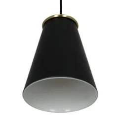 10.38" Metal Pendant Ceiling Light Black - Cresswell Lighting -Floor Lamps Store GUEST d673bb70 8da6 408a 993b 933c730caf7a