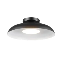1-Light LED Integrated Matte Black Flush Mount Ceiling Light - Globe Electric -Floor Lamps Store GUEST da97c2cd 8e47 4722 95ae 08120ae15e51
