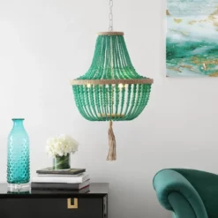 3-Light Lush Kristi Beaded Pendant Emerald - Safavieh 5 3-Light Lush Kristi Beaded Pendant Emerald - Safavieh -Floor Lamps Store GUEST db2a286c 6aa2 4b0a a42e 82bdf2f03e8d