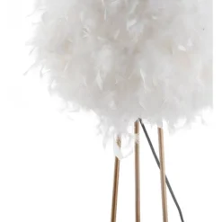 52" Metal Feather Floor Lamp (Includes LED Light Bulb) White/Gold - Jonathan Y -Floor Lamps Store GUEST db854763 9f1f 4584 bc6d c189d76c7fa1