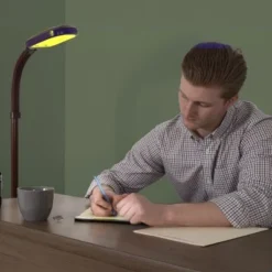 Hastings Home Natural Daylight Floor Lamp - 60", Dark Brown Woodgrain -Floor Lamps Store GUEST dbbfd5f6 9764 46e8 8dde 4a820f62114b