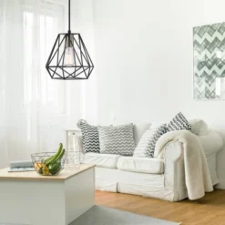 1 Light Sansa Plug-in Or Hardwire Pendant Lighting Dark Bronze - Globe Electric -Floor Lamps Store GUEST de000bcf 4e90 4222 b609 e3e1669c6ec4