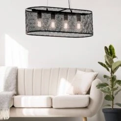 30" 4-Light Gianna Chandelier Black - River Of Goods -Floor Lamps Store GUEST dfdf11c6 ac64 4f4f a0d1 cc64e311a6ae