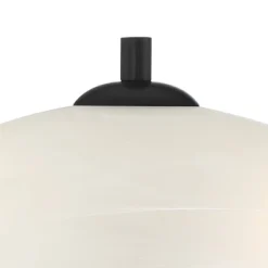 360 Lighting Heather Modern Accent Table Lamps Set Of 2 With Round Risers 22 1/2" High Iron USB And AC Power Outlet In Base Off White Glass For Desk