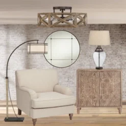 Possini Euro Design Moorcroft Modern Farmhouse Ceiling Light Semi Flush Mount Fixture 14 1/2" Wide Dark Wood Bronze 6-Light Hexagon Frame For Bedroom 15 Possini Euro Design Moorcroft Modern Farmhouse Ceiling Light Semi Flush Mount Fixture 14 1/2" Wide Dark Wood Bronze 6-Light Hexagon Frame For Bedroom -Floor Lamps Store GUEST e365a827 dd64 4f45 abf0 cc9e7e1dfb53