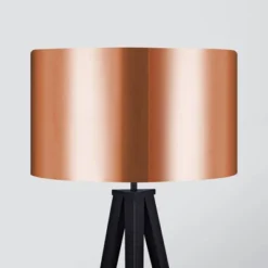 Allora Mid-Century Modern Tripod Floor Lamp With Drum Shade - Teamson Home -Floor Lamps Store GUEST e6804f90 ef65 4348 9efb 238142fe6230