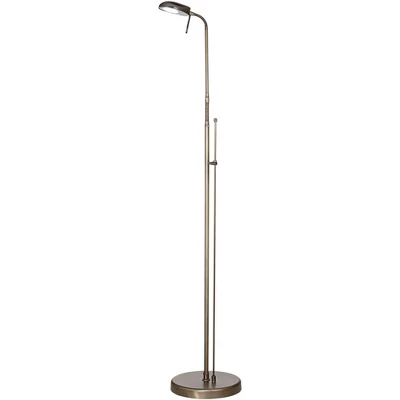 360 Lighting Regan Traditional Pharmacy Floor Lamp 59" Tall Dark Brass Metal LED Adjustable Gooseneck Head For Living Room Reading Bedroom Office 5 360 Lighting Regan Traditional Pharmacy Floor Lamp 59" Tall Dark Brass Metal LED Adjustable Gooseneck Head For Living Room Reading Bedroom Office - Image 5