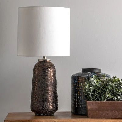 NuLOOM Menlo 22" Glass Glittered Table Lamp 4 NuLOOM Menlo 22" Glass Glittered Table Lamp - Image 4