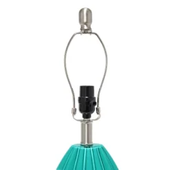 Pleated Table Lamp With Fabric Shade Teal - Lalia Home -Floor Lamps Store GUEST fa709f4f 52d4 4ebe 9244 94aef106e486