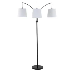 72.5" 3-Light Sylva Mid-Century Modern Head-Adjustable Iron LED Arc Floor Lamp Black (Includes LED Light Bulb) - JONATHAN Y -Floor Lamps Store GUEST fe3f00d8 523a 4d84 96e5 ae8ede470201